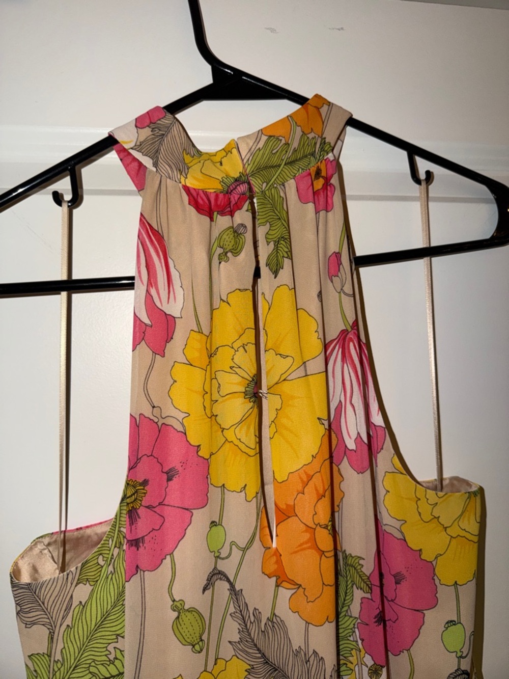 Trina Turk Floral Maxi Dress in Yellow, Pink, Orange - Picture 4 of 10
